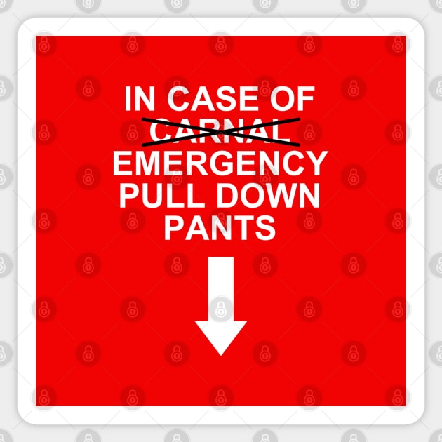 Funny Naughty NSFW Text Design Emergency Jokes Sticker by BoggsNicolas